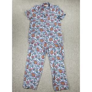 Soft Surroundings Harbor Orleans Pajamas Womens XS Floral Paisley Sleepwear
